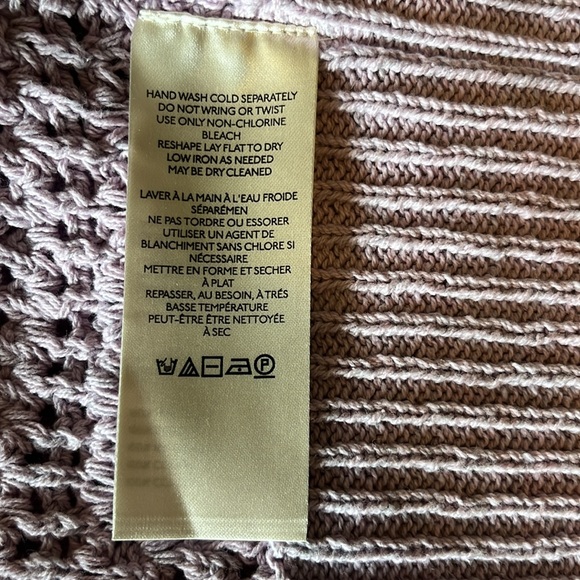 Free People Ombre Blue to Purple Open Stitch Alicia Crochet Cardigan XS NWT - Picture 7 of 12